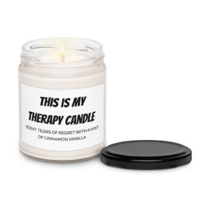 This Is My Therapy Candle Cinnamon Vanilla Scent