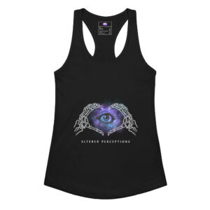 Altered Perceptions™ Women's Fitted Racerback Tank Top – Black Edition